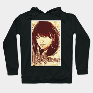 Vintage Linda Ronstadt Fan Art Design Hoodie